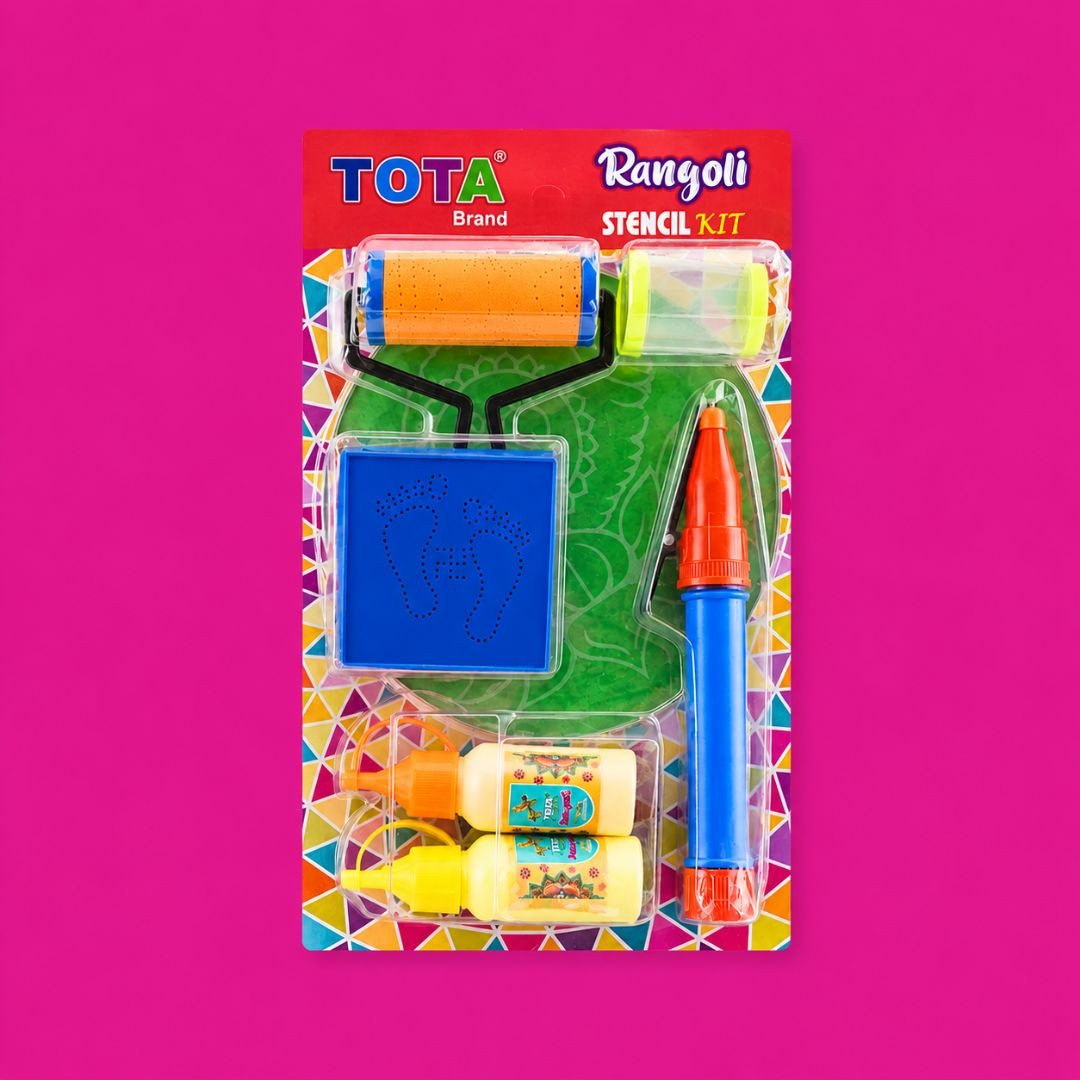 TOTA DIY Rangoli making Tool Kit for Diwali Pooja and Home Decor