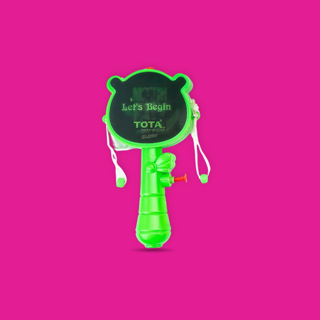 TOTA 2-in-1 Damroo Pichkari | Drum-Style Pressure Holi Water Gun for Kids