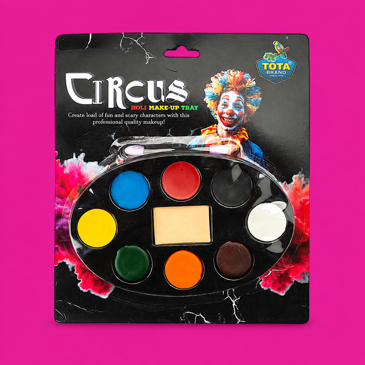 TOTA Non-Toxic Face Paint Kit | Holi Colour & Makeup Kit for Drama, Parties & Creative Face Art