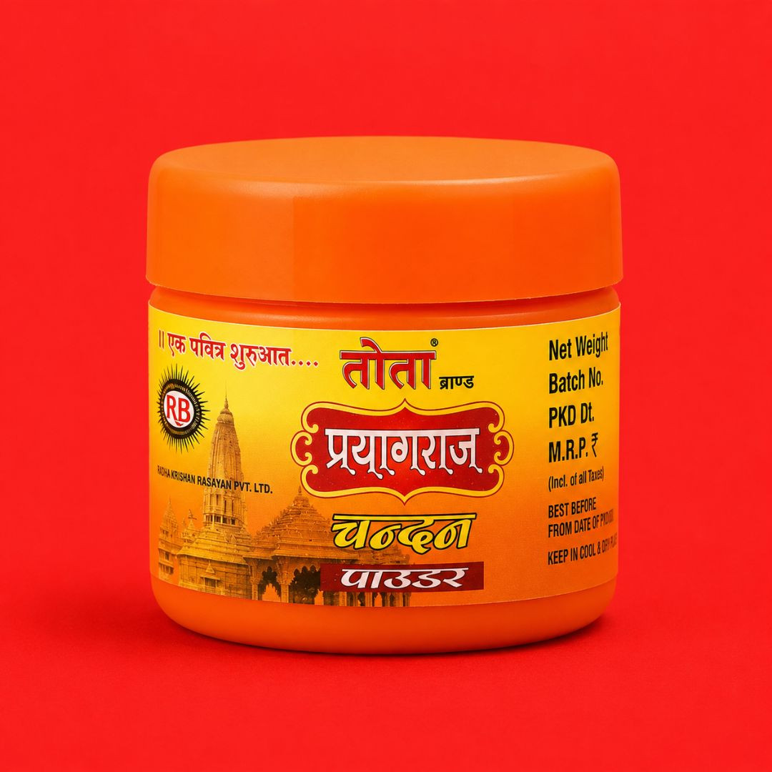 TOTA Pryagraj Chandan Tika – Pure Sandalwood Tika for Pooja & Religious Use