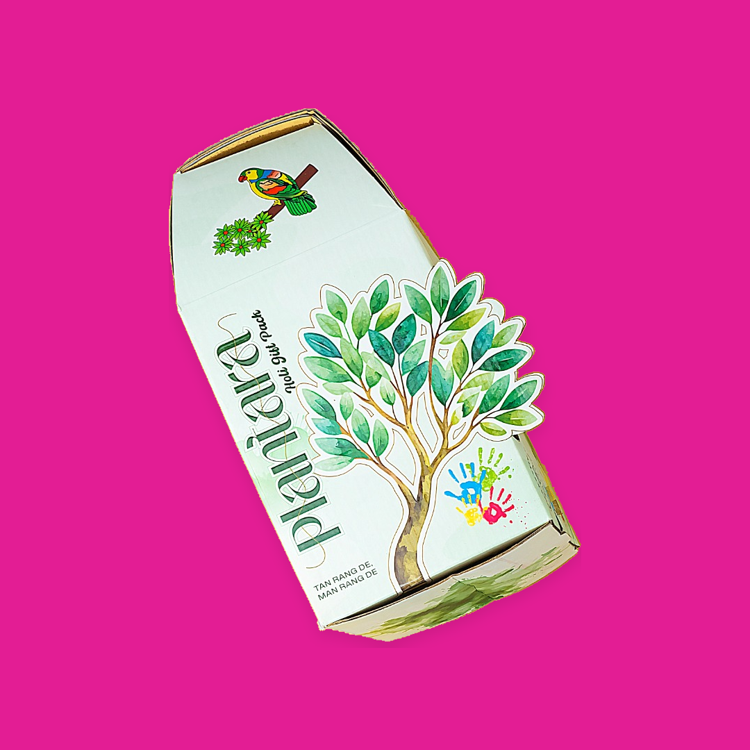 TOTA Plantara Holi Gift Pack | Organic Gulal Colour Powder Gift Set for Holi