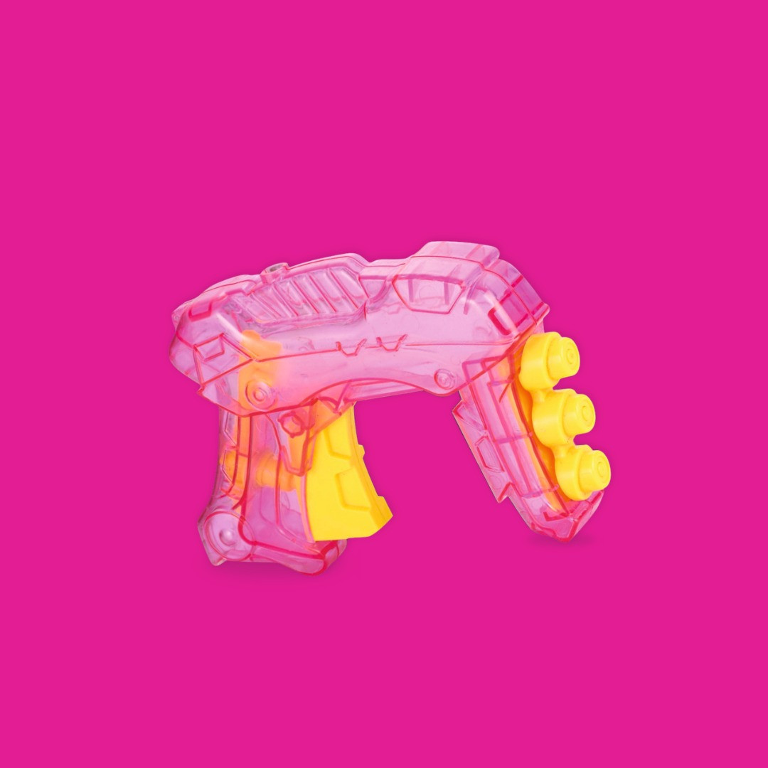 TOTA 3-in-1 Spray Pichkari | Pistol-Style Holi Water Toy with Colourful Bullet Balls