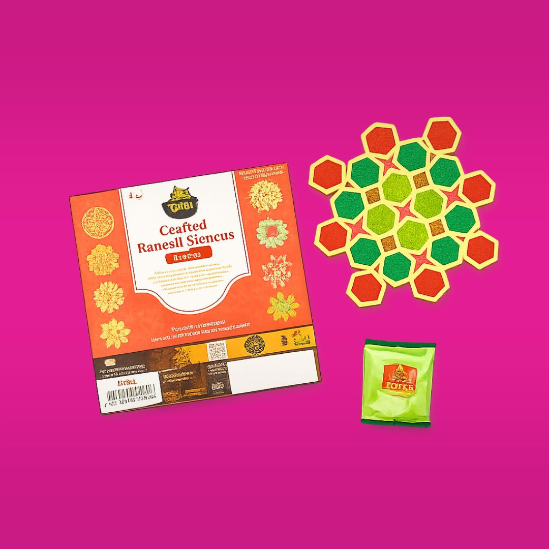 TOTA DIY Rangoli Making Tool Kit for Diwali, Pooja & Home Decoration
