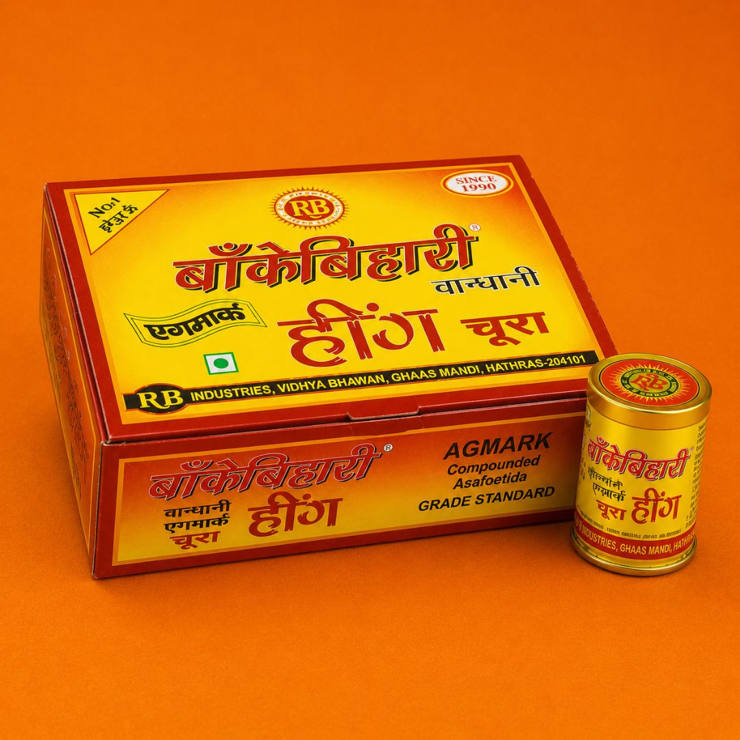 Bankey Bihari Yellow Bandhani Hing Powder