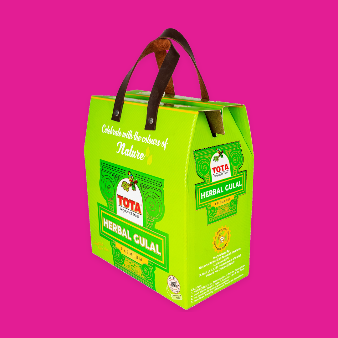 TOTA NBRI Certified Herbal Gulal – 500g | Natural, Talc-Free & Chemical-Free Holi Colours