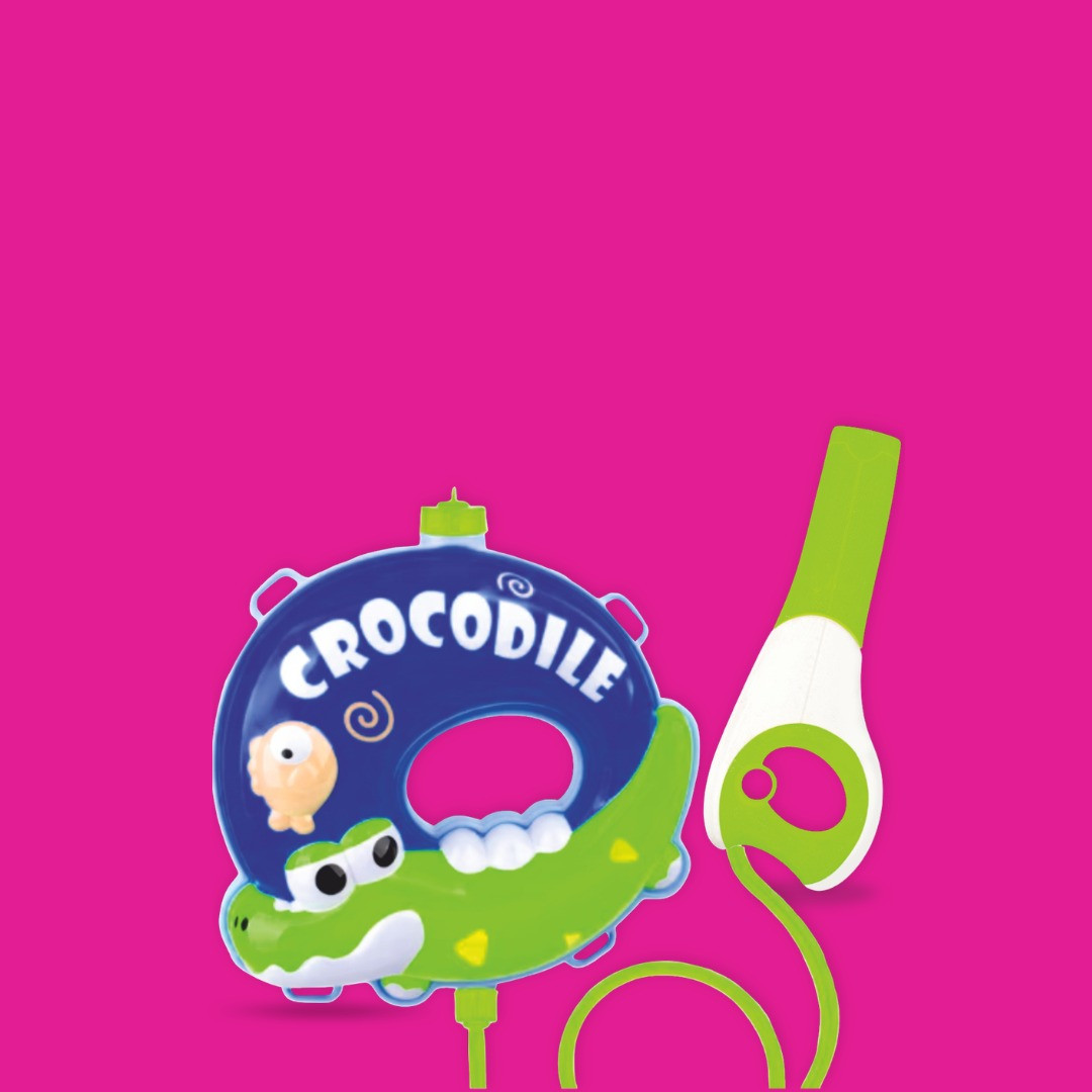 TOTA Croco Tank Backpack Pichkari | 1.5L High-Pressure Water Gun | 10m Range for Holi