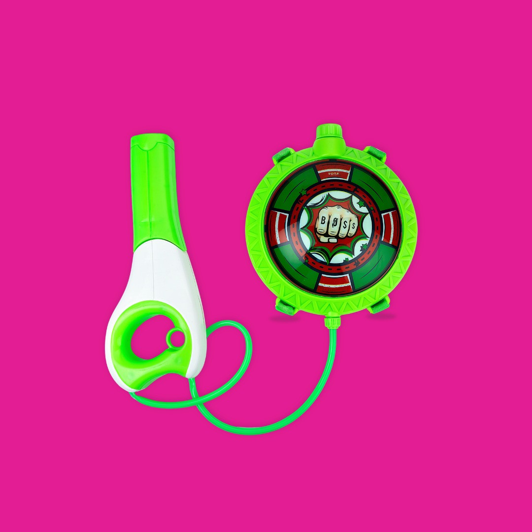 TOTA Shield Backpack Pichkari | 10m Range Pressure Holi Water Gun for Kids