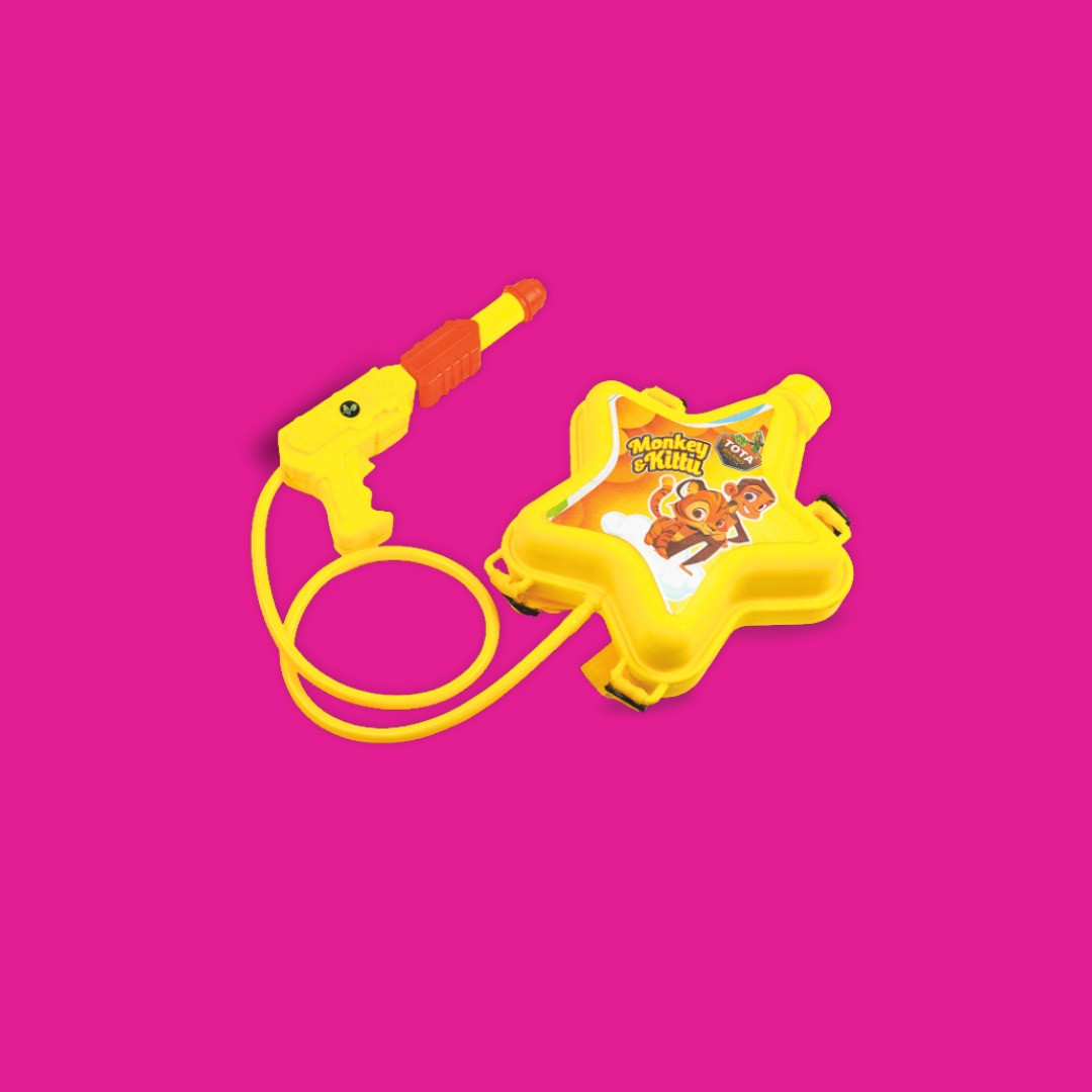 TOTA 2L Backpack Pichkari | 10m Range Pump Pressure Holi Water Gun for Kids