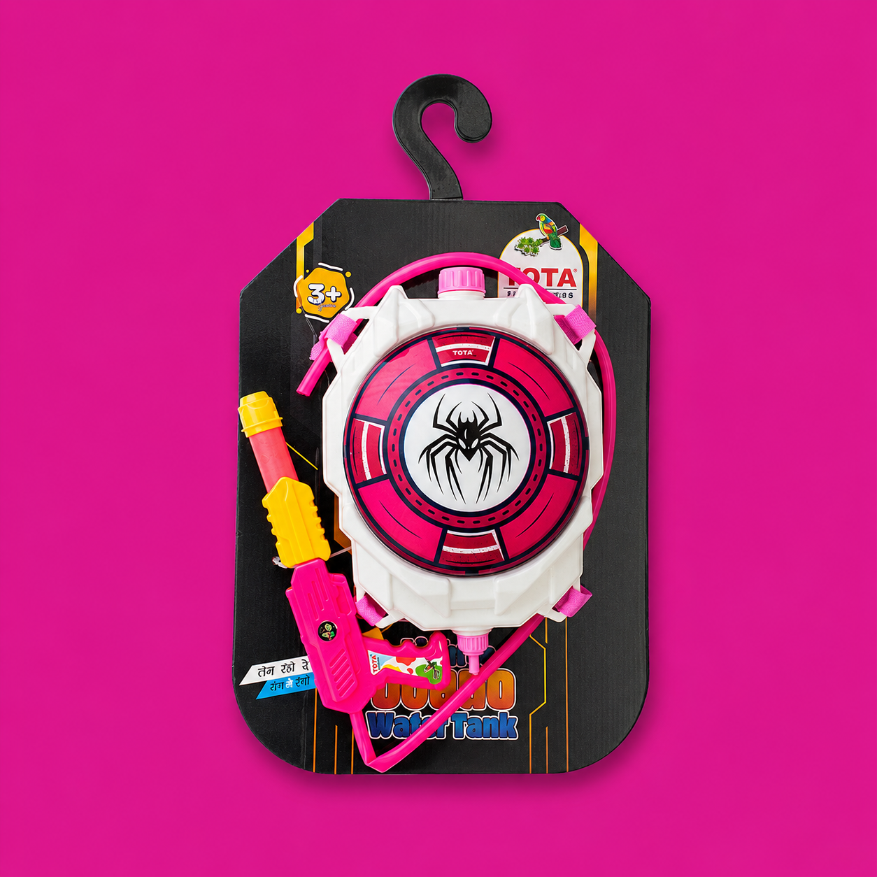 TOTA Light & Sound Water Tank for Kids | Backpack Holi Pichkari with Flashing Lights & Sound