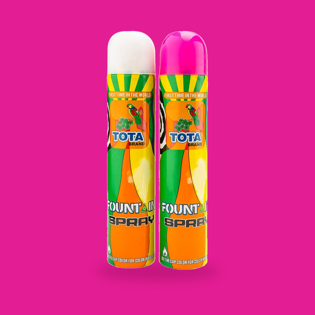 TOTA Fountain Colour Spray – 250g | Coloured Foam Spray for Holi & Parties