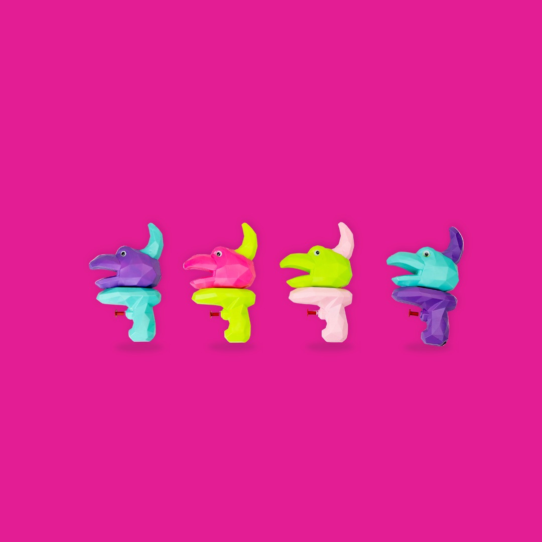 TOTA 3D Dragon Water Pichkari | Button-Press Holi Water Gun for Kids