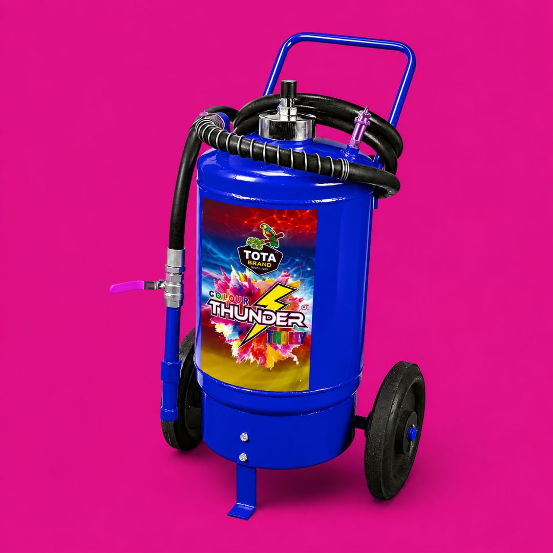 TOTA Trolly Gulal Thunder – 25kg | Assorted Colour Holi Colour Cloud Gadget