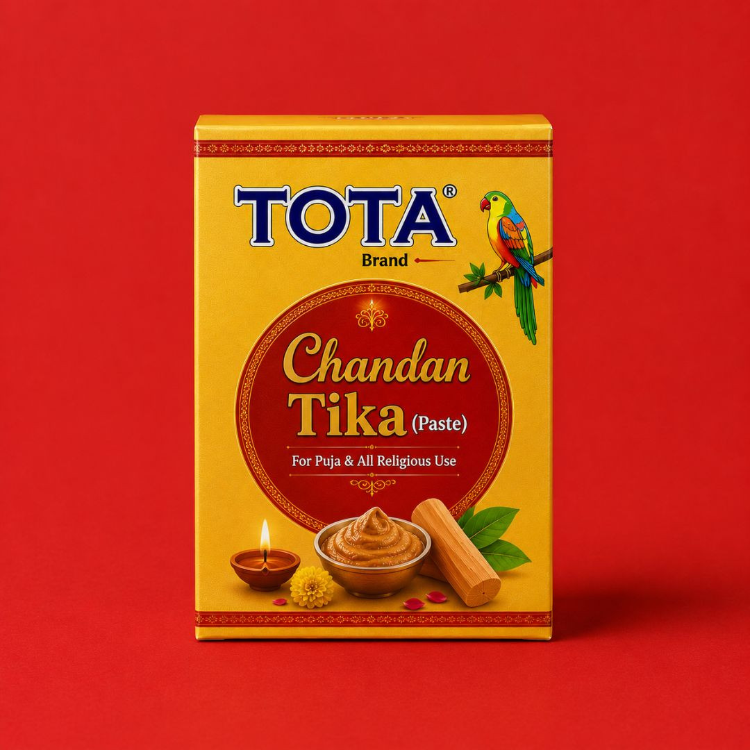 TOTA Pure Chandan Tika Pack of 5 | Natural Sandalwood Tilak for Pooja & Rituals