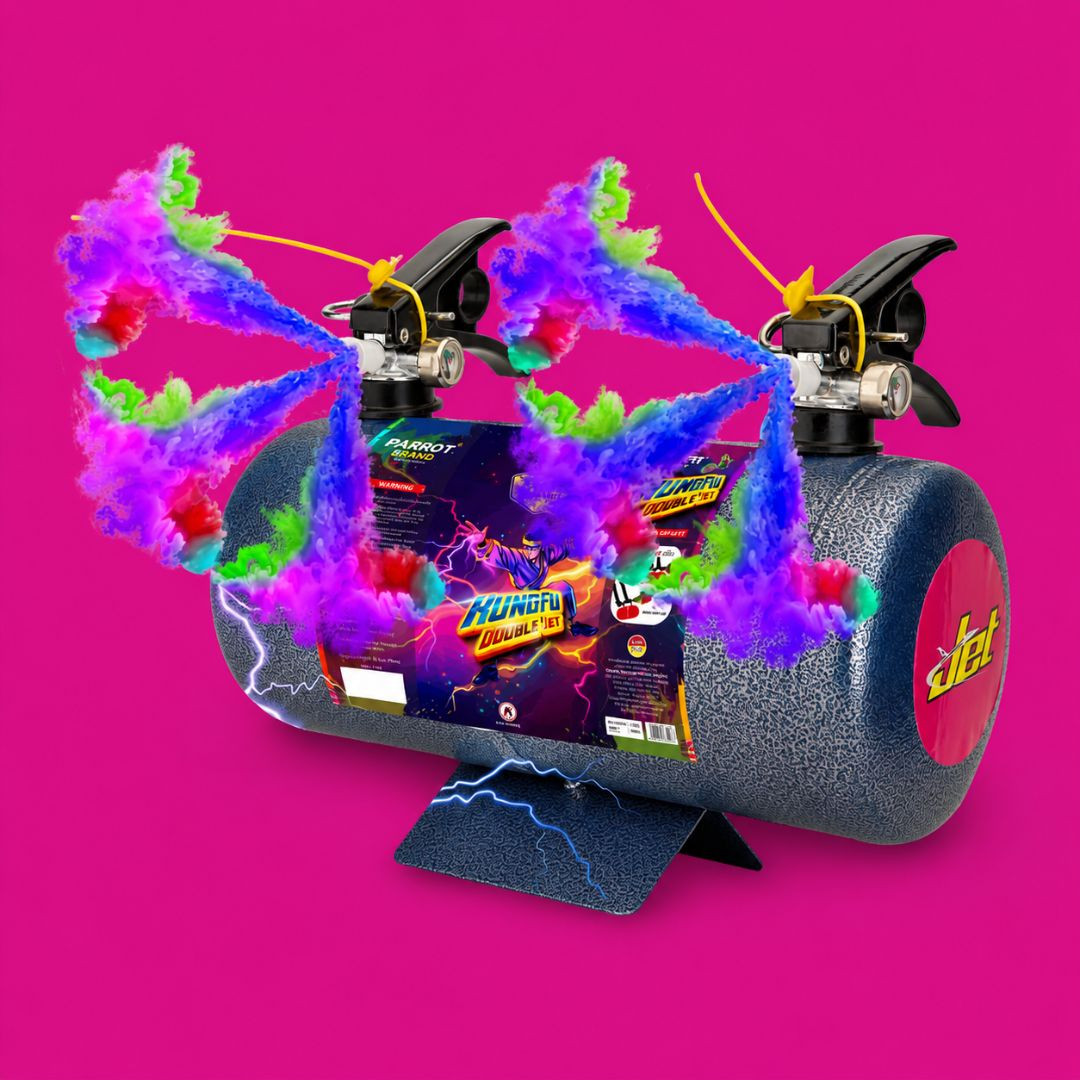 TOTA Kungfu Double Jet Multicolour | Holi Gulal Spray & Colour Cloud Gadget