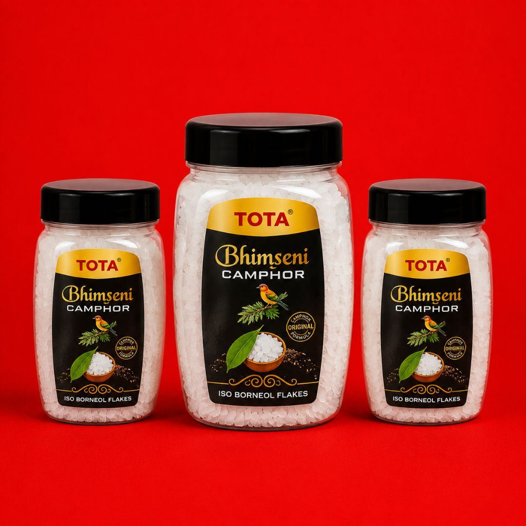 TOTA Bhimseni Camphor – Pure Sacred Camphor for Puja, Havan &amp; Spiritual Rituals