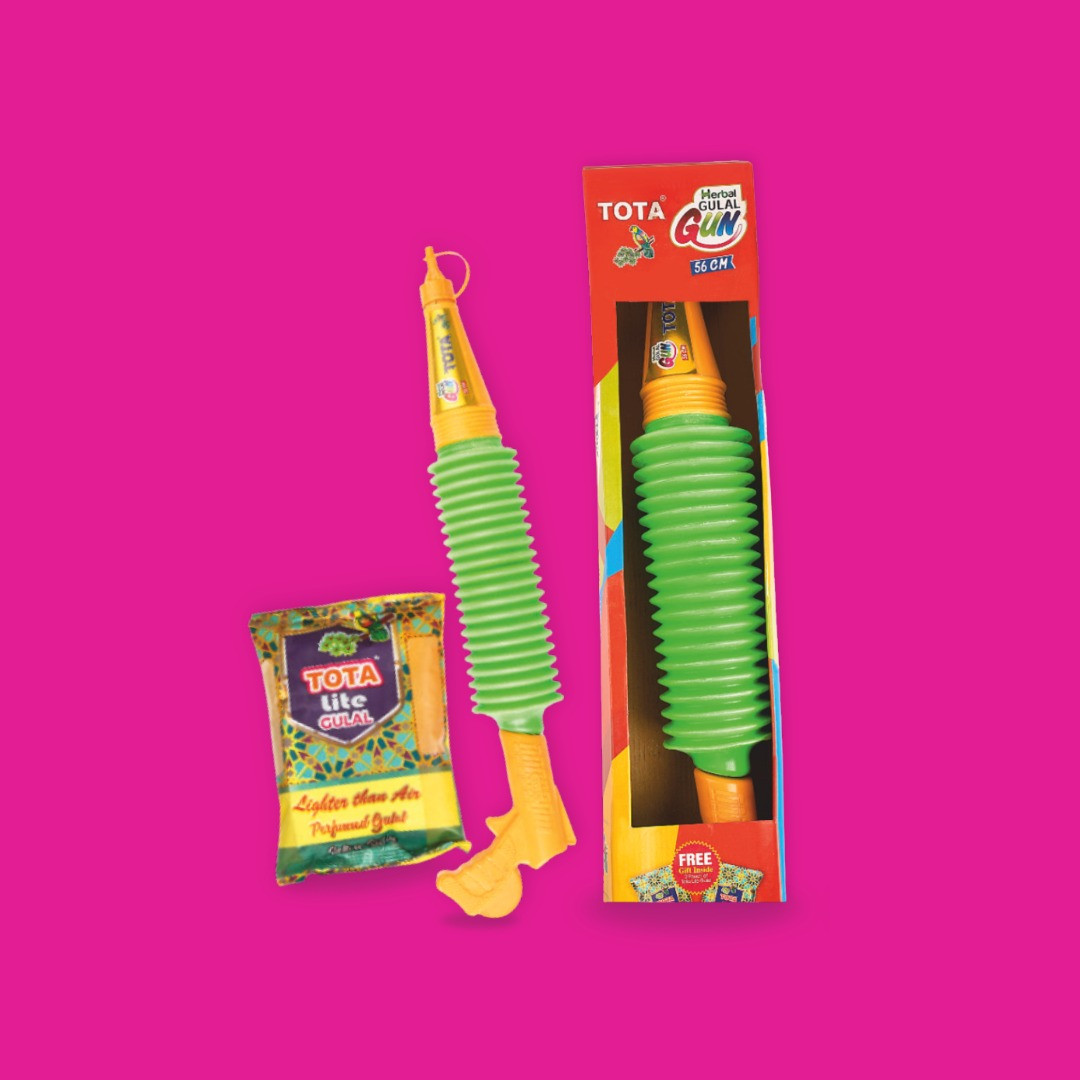 TOTA Gulal Gun with Herbal Holi Colour Powder | Holi Pichkari for Kids