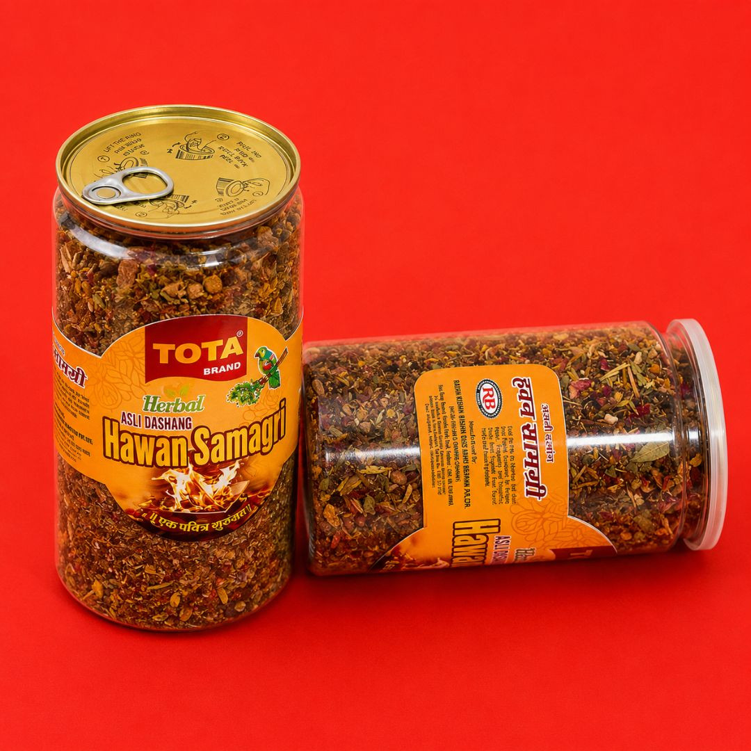 TOTA Gold Hawan Samagri – Natural Herbal Blend for Pooja &amp; Havan Rituals
