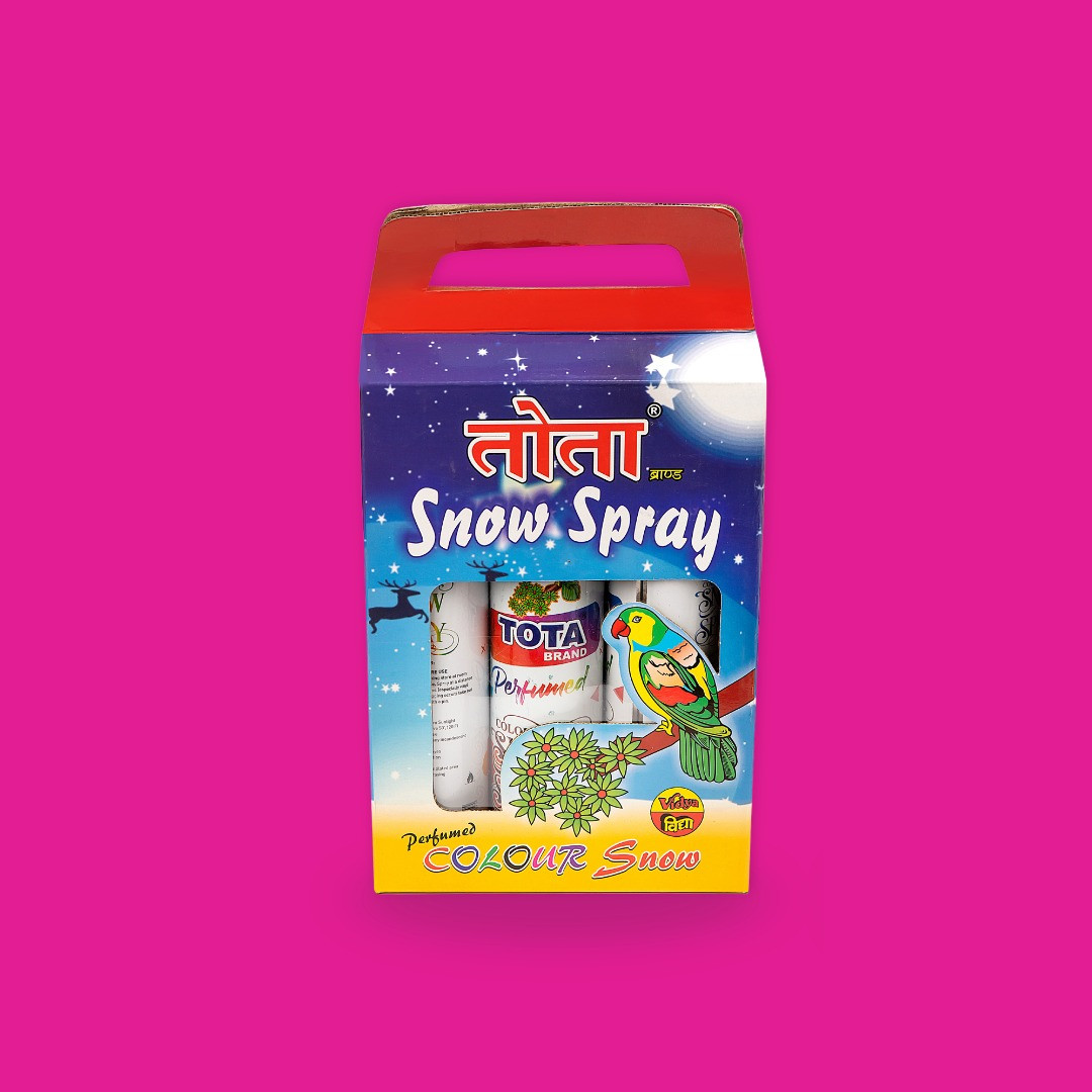 TOTA 3-in-1 Snow Spray | Foam, Snow & Party Spray for Holi Celebrations