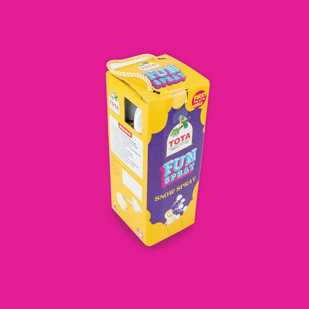 TOTA Fun Spray – Pack of 4 | 300ml Each | Multinozzle Snow Foam Spray for Parties & Holi