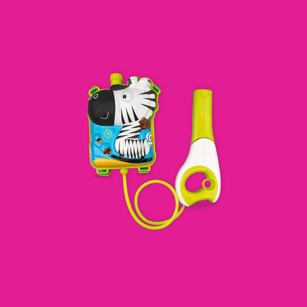 TOTA Jungle Tank Backpack Pichkari | 1.5L High-Pressure Water Gun | 10m Range for Holi