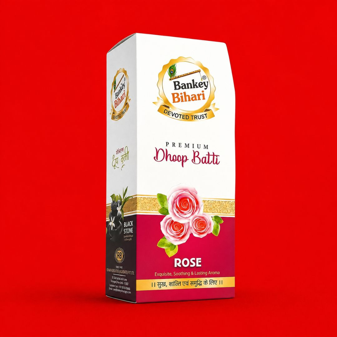 Bankey Bihari Premium Dhoop Batti – Traditional Incense Sticks for Pooja & Spiritual Use