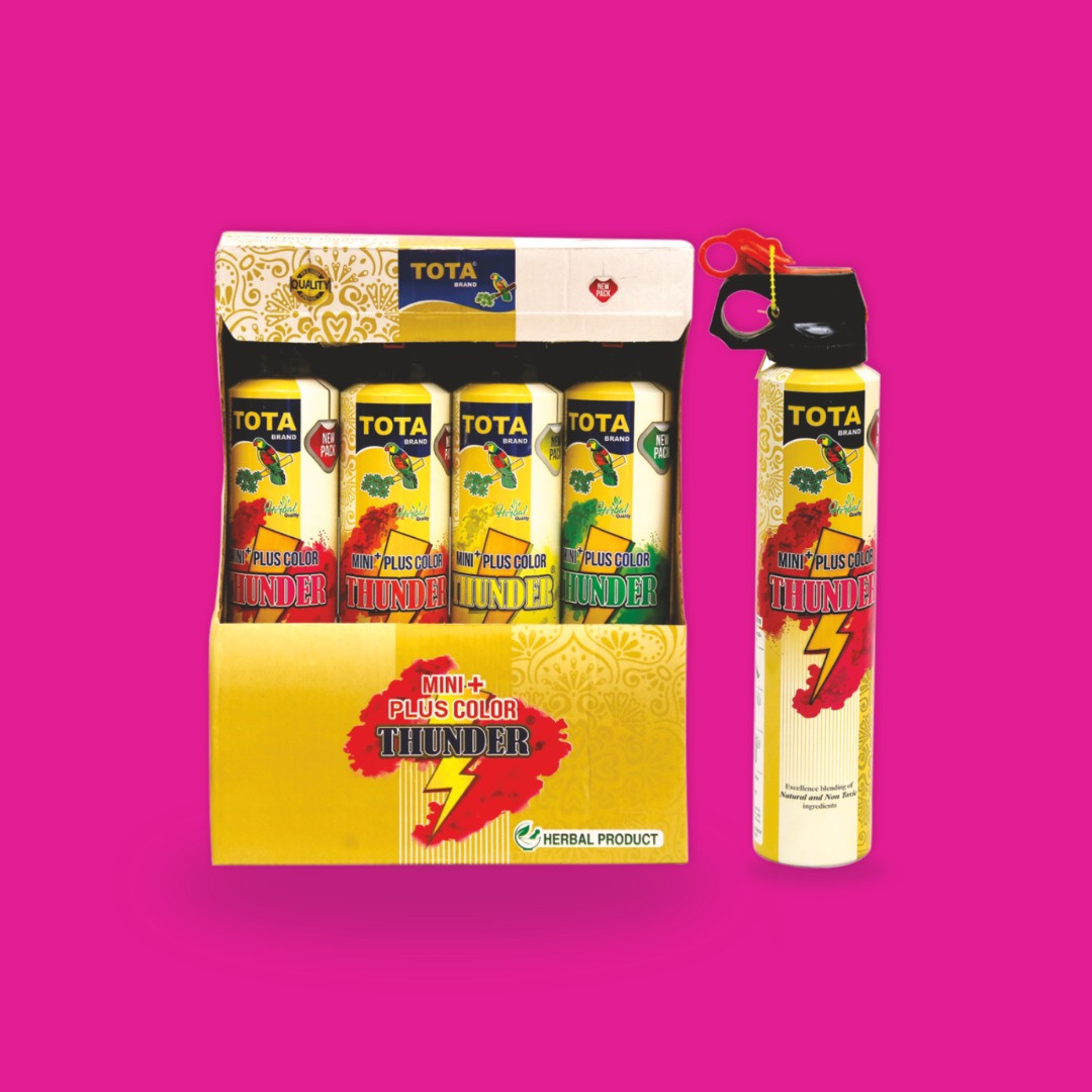 TOTA Mini Plus Thunder – Pack of 4 | Multicolour Holi Colour Cloud Gadget