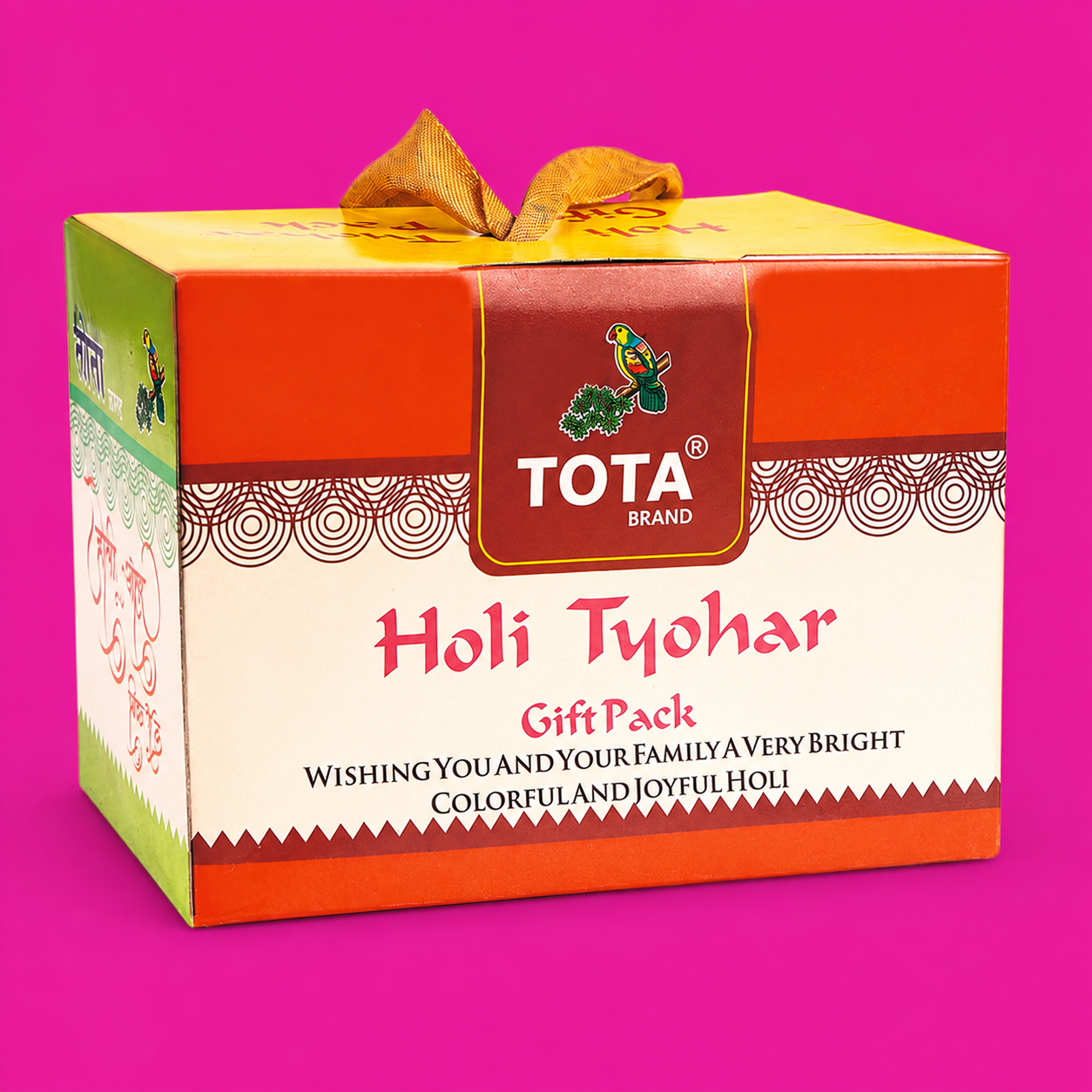 TOTA Tyohar Premium Holi Gift Pack | Natural & Herbal Gulal, Colour Spray & Chandan