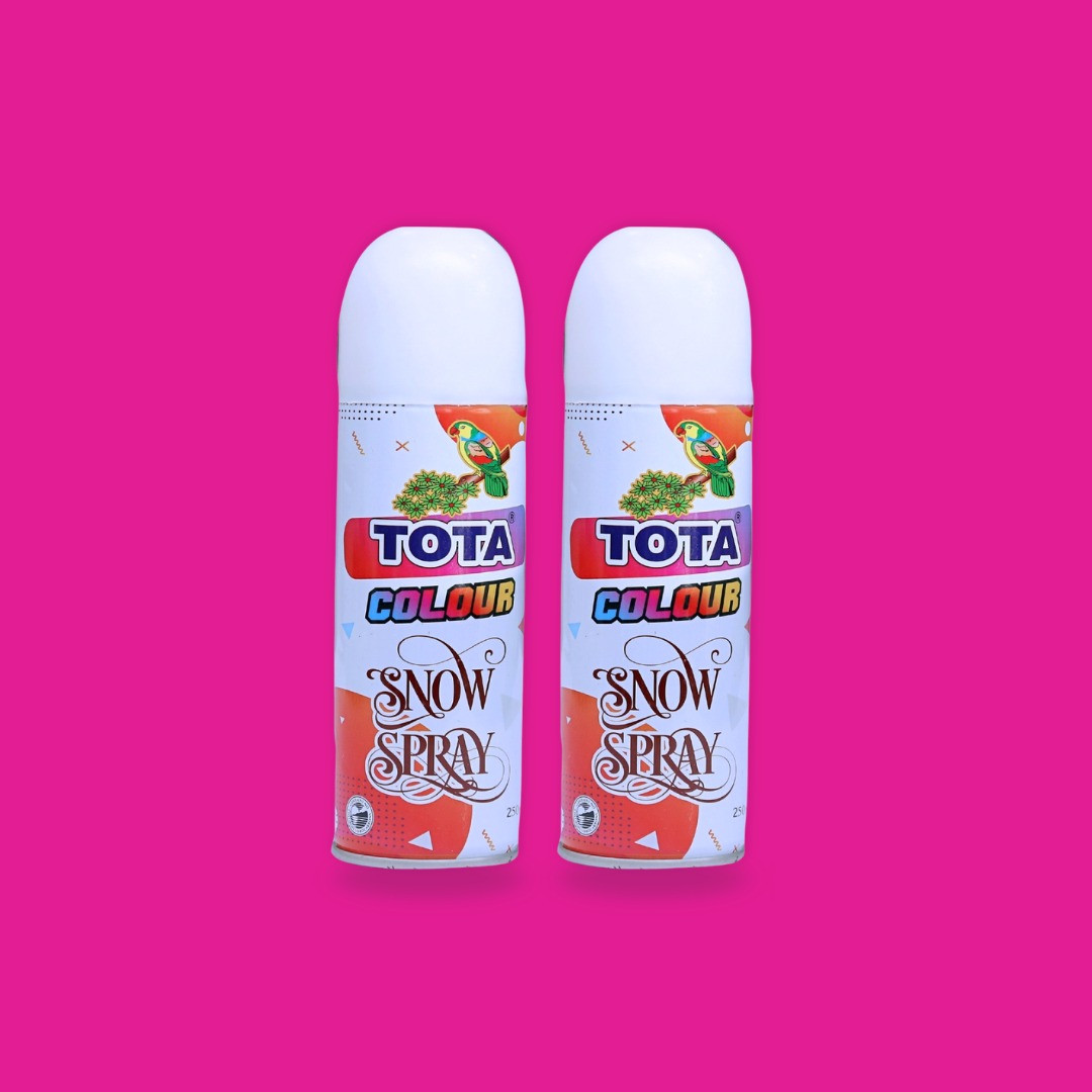 TOTA White Snow Spray – Foam Spray for Holi & Celebrations