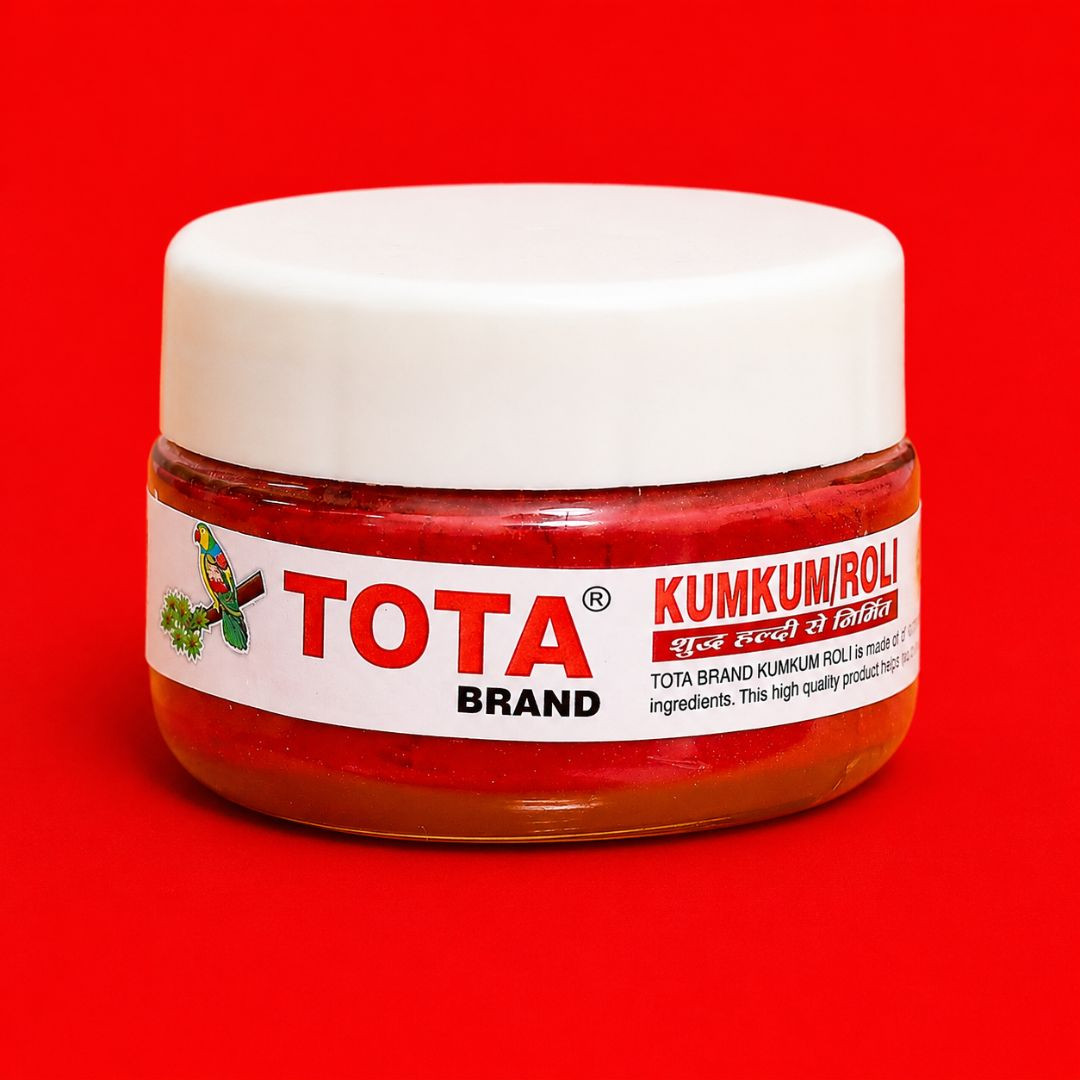 TOTA Pure Kumkum Haldi Roli – Natural Tilak Powder for Pooja (Red Combo Pack of 6 x 25g)